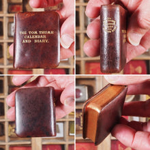 Load image into Gallery viewer, Tom Thumb Calendar, Diary and Proverb Book for 1893. >>SCARCE TOM THUMB MINIATURE BOOK<< Publication Date: 1892 CONDITION: VERY GOOD