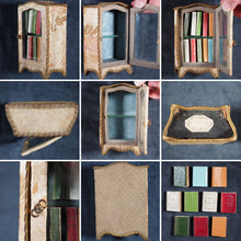 Load image into Gallery viewer, Gracieuse, La . Pairault, P. et Cie. Paris. 1896. Complete with ten French miniature books in Louis XV style bookcase/cabinet.