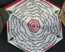 Load image into Gallery viewer, Shakespeare, William. William Shakespeare's Sonnet xviii. De Walden Press. Qualicum Beach. B.C. Canada. ISBN 0973604123. 2005. Limited edition, number 18 out of 25.