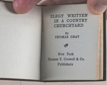 Load image into Gallery viewer, Miniature Series boxed set 10 finely bound miniature books. Oscar Wilde; Oliver Goldsmith; Thomas Gray; Edgar A. Poe; Rudyard Kipling; Omar Khayyam; John G. Whittier; Elizabeth B. Browning; Oliver Goldsmith; James R. Lowell. Thomas Y. Crowell Co. N.Y.1911