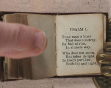 Load image into Gallery viewer, Bible in Miniature or a Concise History of Both Testaments. McDowall, T. & W. Edinburgh. Circa 1845.>>Miniature Scottish Thumb-Bible with rare green title-page<<