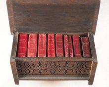 Load image into Gallery viewer, Miniature Historic Library,  in Eight volumes. Early illustrated miniature children's books in oak chest. Alfred Mills. Darton and Harvey. London. 1807-