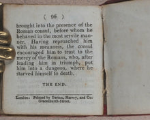 Load image into Gallery viewer, Miniature Historic Library,  in Eight volumes. Early illustrated miniature children's books in oak chest. Alfred Mills. Darton and Harvey. London. 1807-