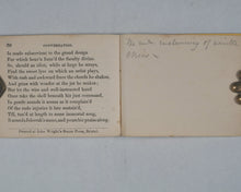Load image into Gallery viewer, Cowper, William. Conversation. Wright and Albright, sold by Tanner Brothers, 6, Amen Corner. Bristol and London. 1840.