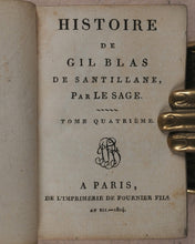 Load image into Gallery viewer, Le Sage, Alain René. Histoire de Gil Blas de Santillane. Fournier Fils. Rue des Rats. No. 3, près celle Galande. Paris 1804.