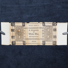 Load image into Gallery viewer, Ulster Day Holy Bible containing Old and New testaments. Bryce, David & Son. Glasgow. 1912. Memento of Ulster Day 28 September 1912.