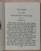 Load image into Gallery viewer, Old Testament. Book of the Prophet Isaiah. Nisbet, James. London. 1833.