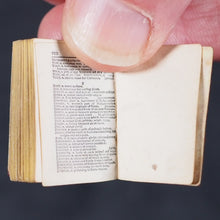 Load image into Gallery viewer, Smallest English Dictionary in the World. Comprising: besides the ordinary and newest words in the language, short explanations of a large number of scientific, philosophical, literary and technical terms. Bryce, David & Son. Glasgow. Circa 1894.