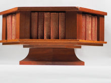 Load image into Gallery viewer, 28 Shakespeare Plays and Poems on a unique revolving bookcase. Ellen Terry edition. David Bryce and Son. Glasgow. 1904.