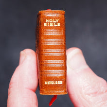 Load image into Gallery viewer, Holy Bible containing Old and New testaments Bryce, David & Son. Glasgow. 1901. Burns Bible with original mauchline Clanranald tartanware box