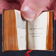 Load image into Gallery viewer, Holy Bible containing Old and New testaments Bryce, David & Son. Glasgow. 1901. Burns Bible with original mauchline Clanranald tartanware box