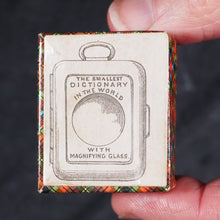 Load image into Gallery viewer, Smallest English Dictionary in the World. Comprising besides the ordinary and newest words in the language, short explanations of a large number of scientific, philosophical, literary & technical terms. David Bryce & Son. Glasgow. 1894. Boxed mauchline.