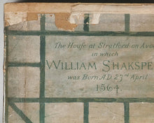 Load image into Gallery viewer, Shakespeare's House. Ulster Stationery Company. Containing Illustrated Pocket Shakespeare. Bryce, David & Son. Glasgow. 1886.