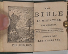 Load image into Gallery viewer, Bible in miniature for Children with twenty-five engravings. Lee & Shepard. Boston. Circa 1835-70.