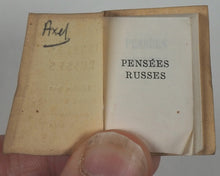 Load image into Gallery viewer, Pensées Russes. Kundig, Andrée. Genève. 1969.