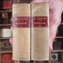Load image into Gallery viewer, Sacchetti, Franco. Novelle cittadino fiorentino. G. Barbera, editore. Firenze. 1860. >>MINIATURE BOOKS WITH OCCULT ASSOCIATION IN GOTHIC BOOKCASE<<