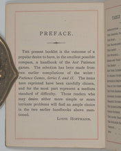 Load image into Gallery viewer, Hoffmann, Professor. Selected patience games. Goodall & Son. Ltd., Chas. London. 1914.