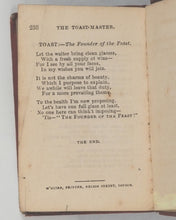 Load image into Gallery viewer, Social and Convivial Toast-Master and Compendium of Sentiment. McGuire, Frederic. Nelson Street, London. 1853.