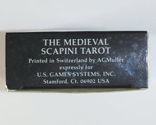 Load image into Gallery viewer, Medieval Scapini Tarot. Luigi Scapini. U.S. Games Systems Inc. SM78. Printed in Switzerland by A.G. Muller. 1985. ISBN 0880790318.