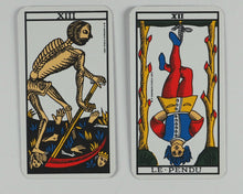 Load image into Gallery viewer, Tarot of Marseilles. Ancien Tarot de Marseille. B.P. Grimaud, Paris, France. 1982.