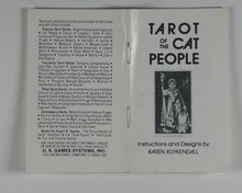 Load image into Gallery viewer, Tarot of the Cat People. Instructions and designs by Karen Kuykendall. U.S. Games Systems Inc. 1985.