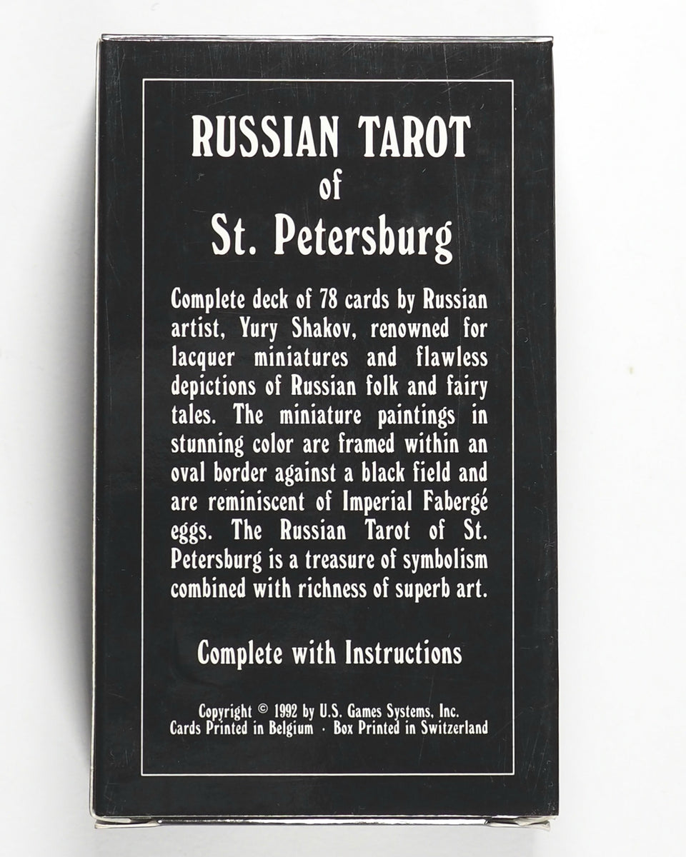 Russian Tarot of St. Petersburg Deck. Yury Shakov. U.S. Games
