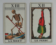 Load image into Gallery viewer, Tarot cards 'IJJ'. A.G. Müller & Cie. Switzerland. Fabriqué de Cartes à Schaffhouse. Waddingtons Playing Card Co. Ltd. 19701970