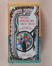 Load image into Gallery viewer, Native American Tarot Deck. Magda Weck Gonzalez, Shawnee, with Harry Sparrowhawk and illustrated by J.A. Gonzalez. U.S. Ganes Systens. U.S.A. 1982. ISBN 0880790091.