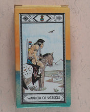 Load image into Gallery viewer, Native American Tarot Deck. Magda Weck Gonzalez, Shawnee, with Harry Sparrowhawk and illustrated by J.A. Gonzalez. U.S. Ganes Systens. U.S.A. 1982. ISBN 0880790091.