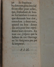 Load image into Gallery viewer, Bordelon, Laurent (1653-1730). Le supplément de Tasse rouzi friou titave. Aux Femmes ou aux Maris, pour donner à leurs Femmes. 1713, Pierre Prault, Paris.