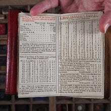 Load image into Gallery viewer, Georgian Almanack 1790-PROVENANCE NATHANIEL JARMAN- IN CONTEMPORARY RED LEATHER CASED POCKETBOOK.