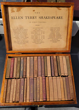 Load image into Gallery viewer, Oak Box containing the Ellen Terry Series of Shakespeare's works.