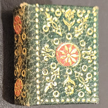 Load image into Gallery viewer, New Testament. c1896) Bound in charcoal leather with gilt edges, extensive floral gilt and red to cover