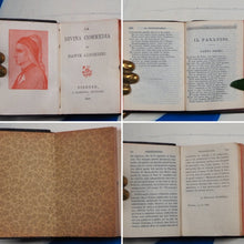 Load image into Gallery viewer, La divina commedia di Dante Alighieri. &gt;&gt;MINIATURE BOOK -LITERARY CLASSIC FINELY BOUND&lt;&lt; Dante Alighieri. Publication Date: 1898 Condition: Very Good
