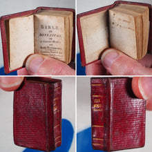 Load image into Gallery viewer, Bible in Miniature or a Concise History of both Testaments. John Harris. London. Circa 1806. >>HUGELY INFLUENTIAL RARE THUMB BIBLE<<