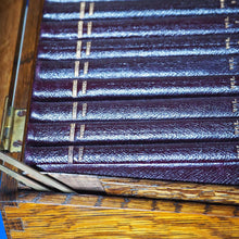 Load image into Gallery viewer, Shakespeare, William. HANDY-VOLUME SHAKESPEARE. In superb, original oak box. Published by Bradbury, Agnew, & Co., London, 1873. Condition: Fine. Hardcover