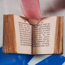 Load image into Gallery viewer, Bible in Miniature or a Concise History of both Testaments. >>MINIATURE BOOK/THUMB BIBLE<< Publication Date: 1845 CONDITION: VERY GOOD