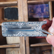 Load image into Gallery viewer, De La Rue's Improved Condensed diary and engagement book. >>FINGER SHAPED MINIATURE BOOK IN LAVISH SILVER SLIPCASE<< Publication Date: 1905 CONDITION: VERY GOOD