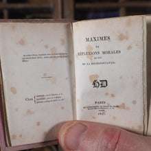 Load image into Gallery viewer, Maximes et Reflexions Morales. La Rochefoucauld, Francois Duc de. Publication Date: 1827 CONDITION: VERY GOOD