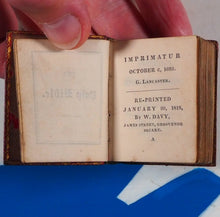 Load image into Gallery viewer, Thumb Bible. Verbum Sempiternum.>>RARE MINIATURE EDITION<< Publication Date: 1818 Condition: Very Good. >>MINIATURE BOOK<<