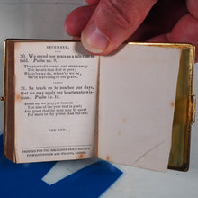 Load image into Gallery viewer, Daily Texts with verses of hymns.Adapted for general use & suited for every year. >150 YEAR-OLD MINIATURE BOOK< Publication Date: 1870 Condition: Very Good