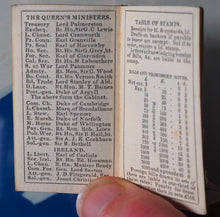 Load image into Gallery viewer, Tilt's Miniature Almanack for 1857. Publication Date: 1857 Condition: Very Good. >>MINIATURE BOOK<<