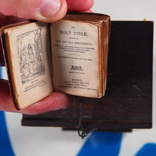 Load image into Gallery viewer, Holy Bible Containing the Old and New Testaments. Chained Bible and Lectern.>>MINIATURE BOOK<< Publication Date: 1901 Condition: Good