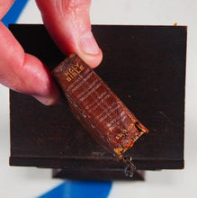 Load image into Gallery viewer, Holy Bible Containing the Old and New Testaments. Chained Bible and Lectern.>>MINIATURE BOOK<< Publication Date: 1901 Condition: Good