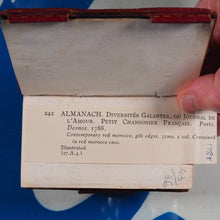 Load image into Gallery viewer, Diversites Galantes, ou Journal de l'Amour. Petit chansonnier Francois. Publication Date: 1788 CONDITION: VERY GOOD