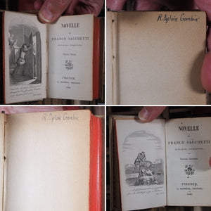 Novelle>>MINIATURE BOOKS WITH OCCULT ASSOCIATION<< Sacchetti, Franco. Publication Date: 1860 CONDITION: VERY GOOD