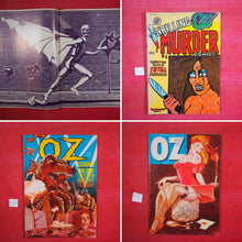 Load image into Gallery viewer, A SET OF OZ MAGAZINE FROM THE APOGEE OF THE SIXTIES. Neville, Richard, Felix Dennis and Jim Anderson (Editors). Numbers 1-48 (all published).
