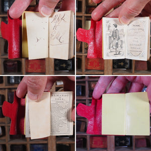 Pearl pocket Book and Fashionable Remembrancer for 1864 [with] Miniature Ball-Room Guide. >>RARE MINIATURE ALMANAC "FOR THE LADIES"<< Publication Date: 1863 CONDITION: NEAR FINE