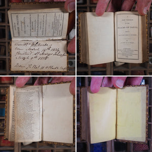 Book of Common Prayer and Administration of the Sacraments. Together with the Psalter or Psalms of David [bound with] A New Version of the Psalms of David, by N.Tate and N.Brady. Church of England Miniature Prayerbook. 1834