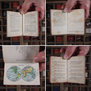 Mellin's Atlas of the World. >>RARE MINIATURE ATLAS<< Publication Date: 1894 CONDITION: VERY GOOD